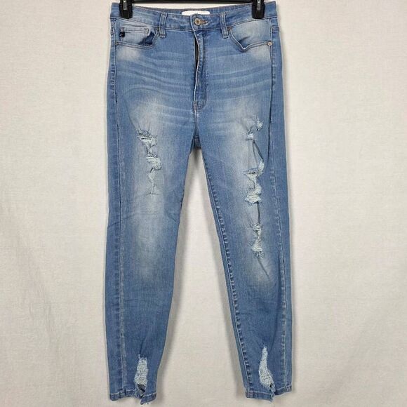 KanCan Distressed Light Wash Skinny Jeans Women 11/29 - Picture 1 of 11